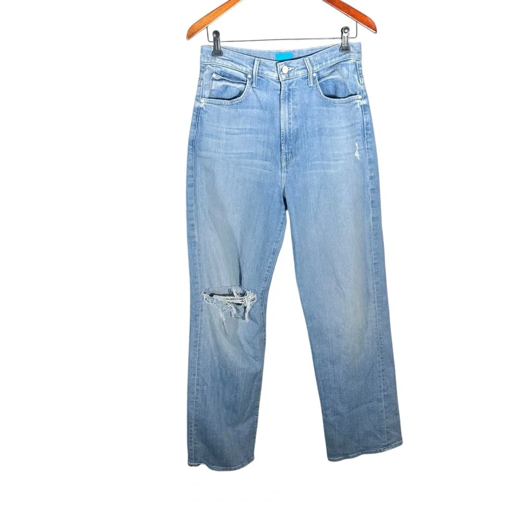 Mother High Waisted Tunnel Vision Sneak in Sippin’ Sweet Tea Jeans Size 27 - Picture 2 of 13